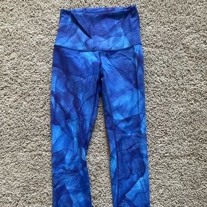 Lululemon Blue Watercolor Leggings